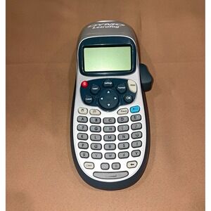 DYMO LetraTag Handheld Label Maker Silver Grey + White Paper Tape Turns On AS IS